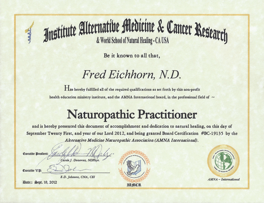 NCRF » Naturopathic Degree